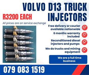 VOLVO D13 TRUCK INJECTORS FOR SALE WITH WARRANTY 