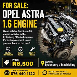 Opel astra engine 1.6