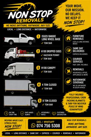 Truck hire / Van for hire / removals/ Furniture removals 