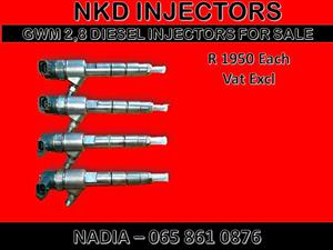 GWM 2.8 DIESEL INJECTORS FOR SALE ON SERVICE EXCHAGE OR RECONDITIONING