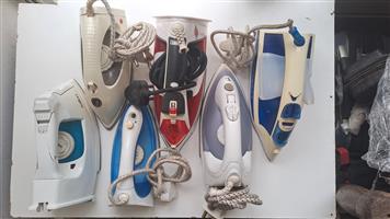 Irons assorted. Used ones. May need some attention. Selling as is.