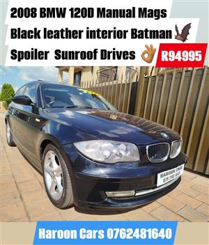 BMW 120D Manual Sunroof Black leather 
