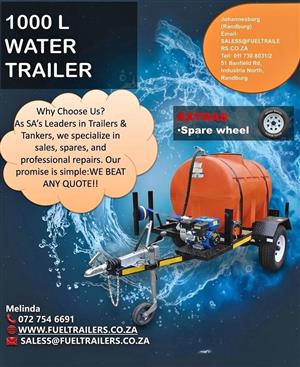 2026 1000L PLASTIC WATER MOBILE TANK TRAILER 