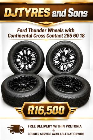 Ford thunder wheels with Continental Cross Contact 