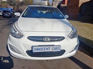 2017 HYUNDAI ACCENT SEDAN 1.6 ENGINE PETROL, MANUAL, WHITE COLOR, MILEAGE 68000KMS