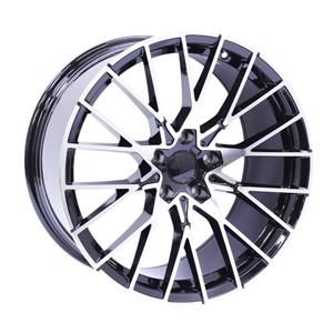 19″ GR 93745 5/120 Black Machine Face Alloy Wheels