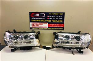 Toyota Land Cruiser LC200 series left and right side LED headlights