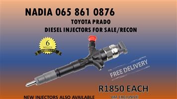 DIESEL INJECTORS FOR SALE OR TO RECON FOR TOYOTA PRADO TESTED