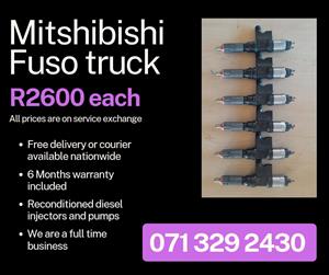 MITSHUBISHI FUSO TRUCK INJECTORS FOR SALE WITH WARRANTY 