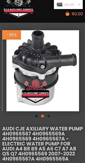 Audi CJE Axiliary Water Pump 4H0965567 4H0965569A 4H0965569 4H0965567A -Electric Water Pump For Audi