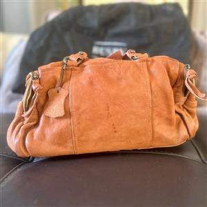 Busby Genuine Leather Satchel – Classic Brown – Timeless Style