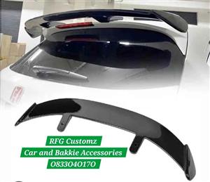 Universal gloss black roof spoilers