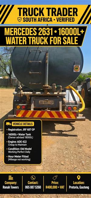 Mercedes Water truck