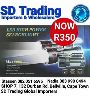 LED High Power Searchlight Max 8000 Lumens
