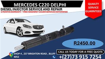 Mercedes C220 Delphi Diesel Injectors 