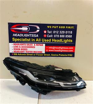 Range Rover Evoque L551 right side Full LED headlight (white lines)