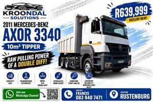 2011 Mercedes Benz Axor 3340 10 top tipper truck