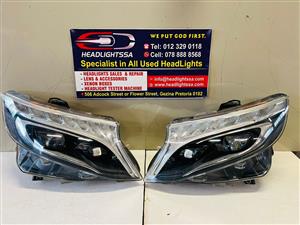 Mercedes Benz W447 Viano left and right side xenon headlight