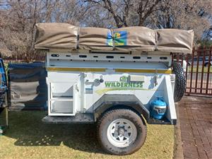 Campmaster wilderness trailer. Tent, freezer, gas bottle, led lights 