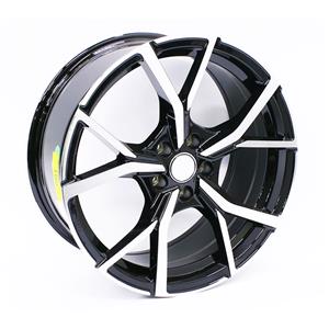 19″ QS 5499 5×112 Black Machine Face Alloy Wheels