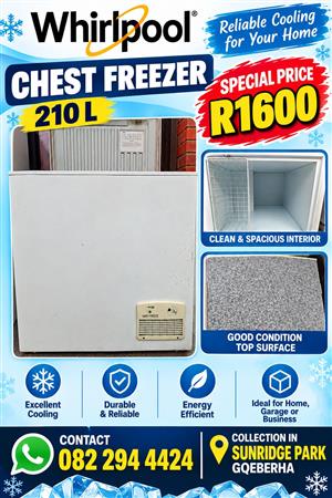 Whirlpool Chest Freezer 210l 