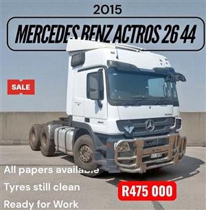 2015 Mercedes-Benz Actros 2644 – 6x4 with Hydraulics for Tippers