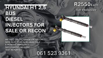 HYUNDAI H1 2,5 BUS DIESEL INJECTORS-FREE COURIER NATIONWIDE