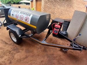 1000 ltrs Diesel bowser with pump