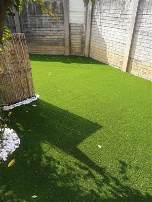 Quality Artificial grass with 8 year uv warranty.