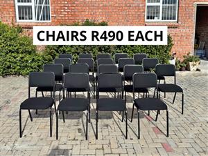 STACKABLE OFFICE CHAIRS