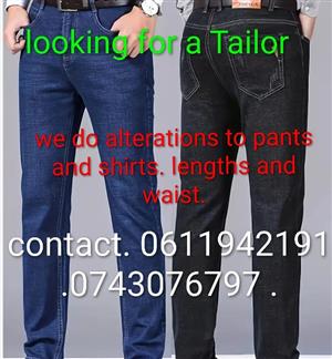 Alterations to school pants and jeans