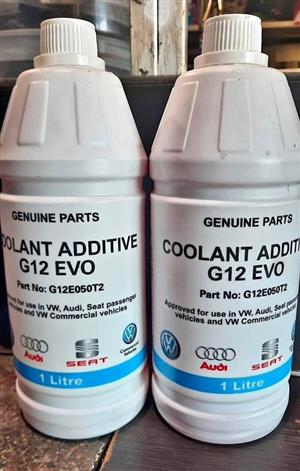 VW G12 Evo Coolant  From 100 1ltr 500 5ltr  Call  Adress  528 Govan Mbeki Avenue  PE