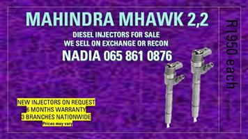 MAHINDRA MHAWK 2,2 DIESEL INJECTORS FOR SALE