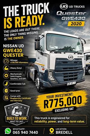 2020 UD Quester GWE430 is a powerhouse built for the long haul