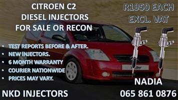 CITROEN C2 DIESEL INJECTORS FOR SALE. REBUILT AND TESTED