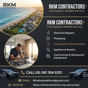 Electrical & Plumbing Repairs / Installations Durban - Rkm Contractors Durban