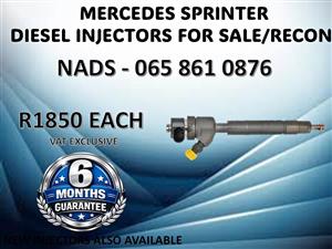 MERCEDES SPTINTER DIESEL INJECTORS FOR SALE / RECON WITH WARRANTY DESPATCH