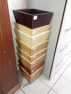 Melamine waste bins