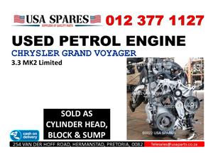 2005 Chrysler Voyager 3.3 used engine for sale  