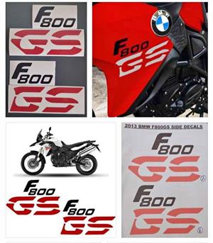 2013 + F800 GS side decals stickers