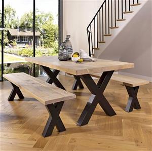 Dinning table and benches