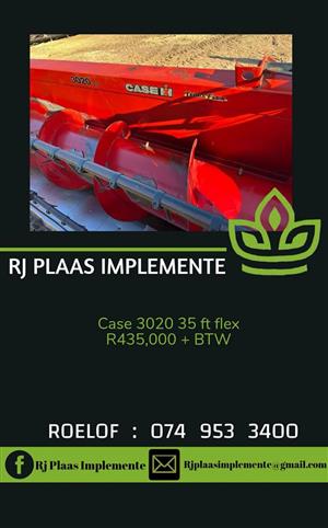 Case 3020 30ft flex tafel