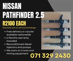 NISSAN PATHFINDER 2.5 INJECTORS FOR SALE WITH WARRANTY 