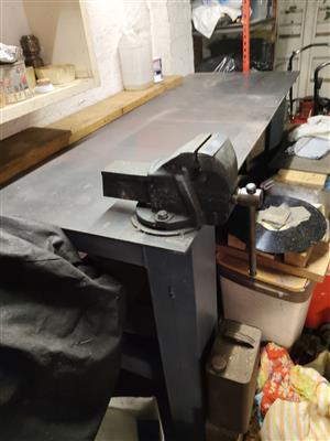 Steel workbench