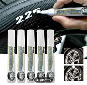  White Tyre Paint Pen  Waterproof & Quick drying   Bargain Deal
