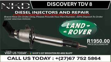 Discovery TDV 8 Diesel Injectors on Recondition