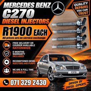 MERCEDES BENZ C270 INJECTORS FOR SALE WITH WARRANTY INCLUDED 