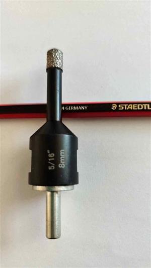 Heavy Duty Diamond Core Bit 8mm- Wax filled