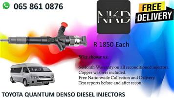 Toyota Quantum Denso diesel injectors for sale