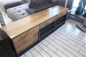 GREY AND BROWN PLASMA STAND